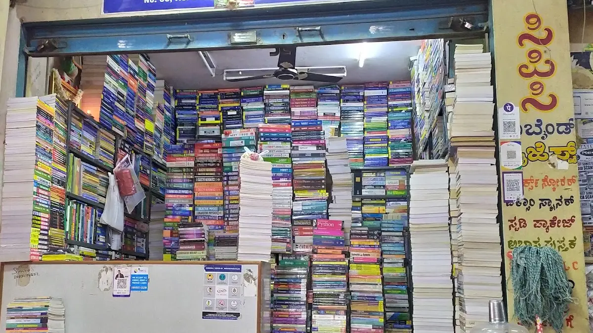 Book store shops on SP Road, Bangalore