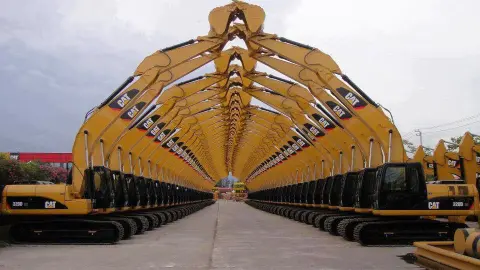 Construction equipment supplier shops on SP Road, Bangalore