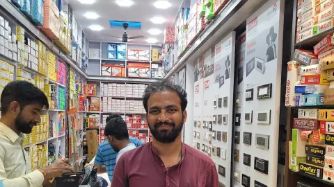 Electrical products wholesaler shops on SP Road, Bangalore