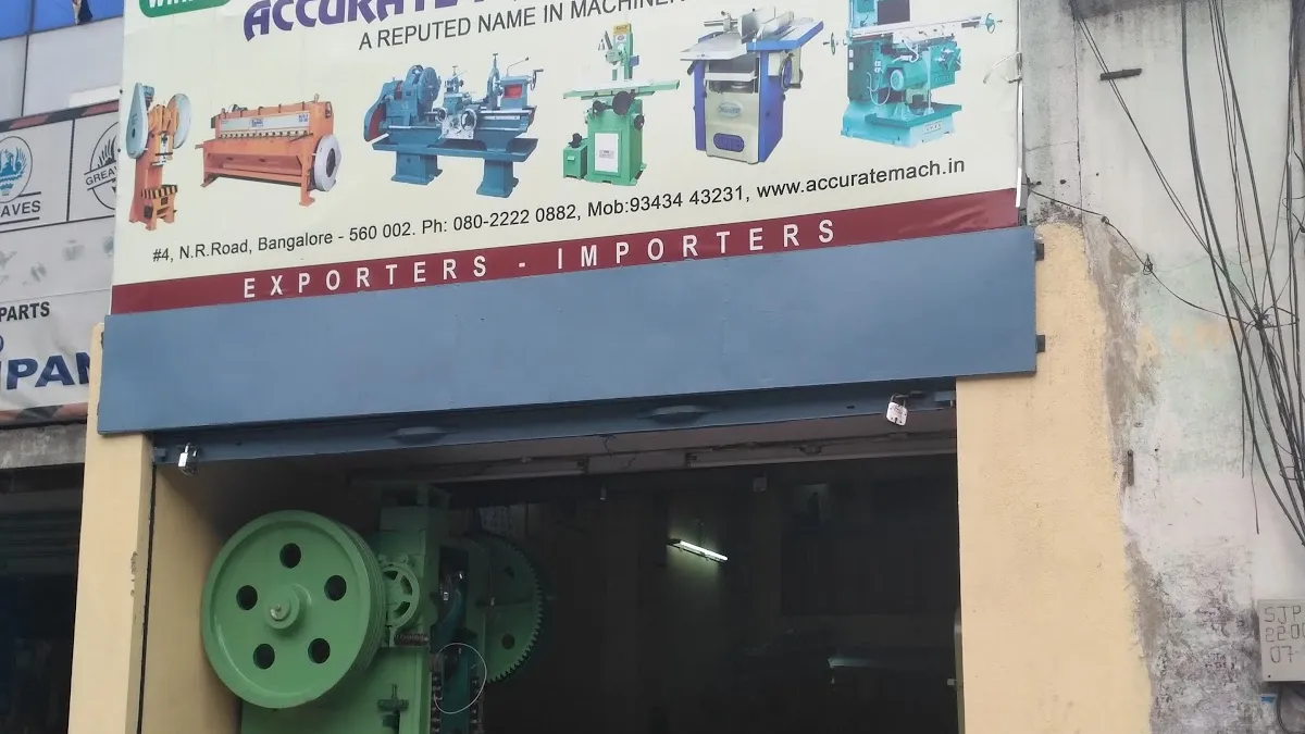 Accurate Machine Tools — Metal machinery supplier on SP Road, Bangalore
