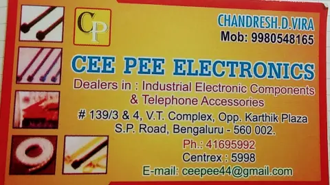 Cee Pee Electronics — Electronics store on SP Road, Bangalore