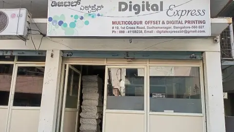 Digital Express — Print shop on SP Road, Bangalore