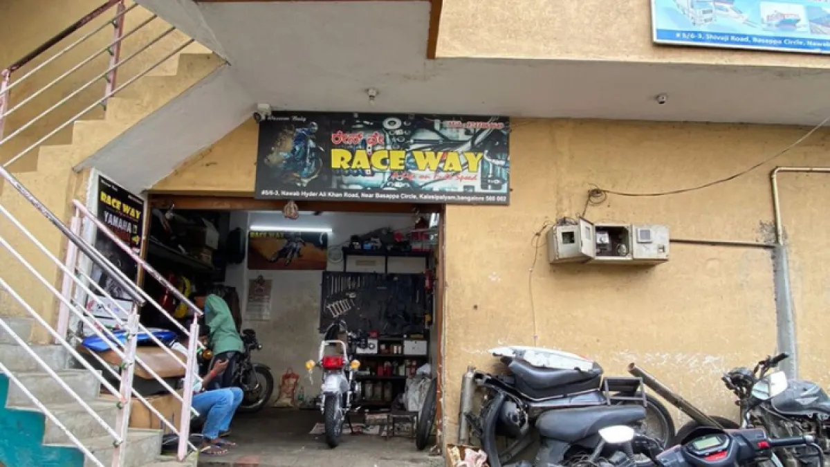 Race Way — Two Wheeler Repair Shop on SP Road, Bangalore