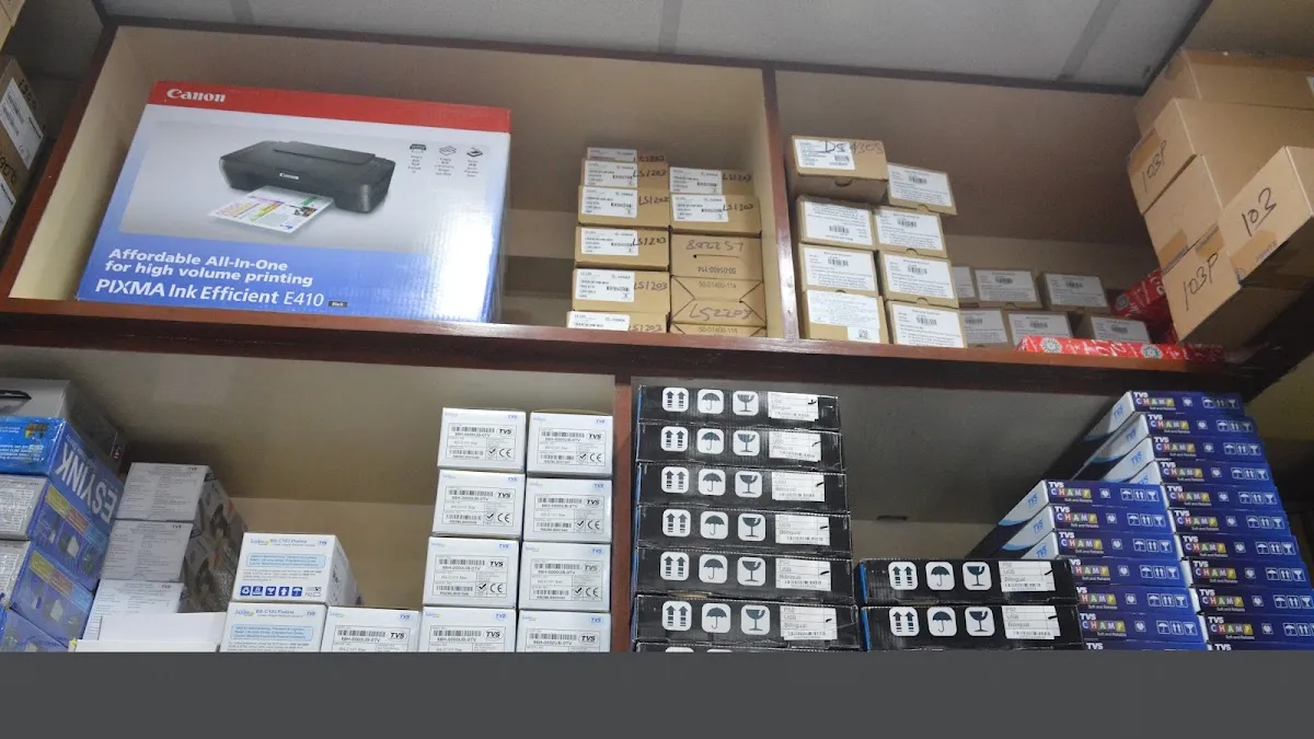 Vishal Infotech - TVS Electronics Ltd — Stationery wholesaler on SP Road, Bangalore