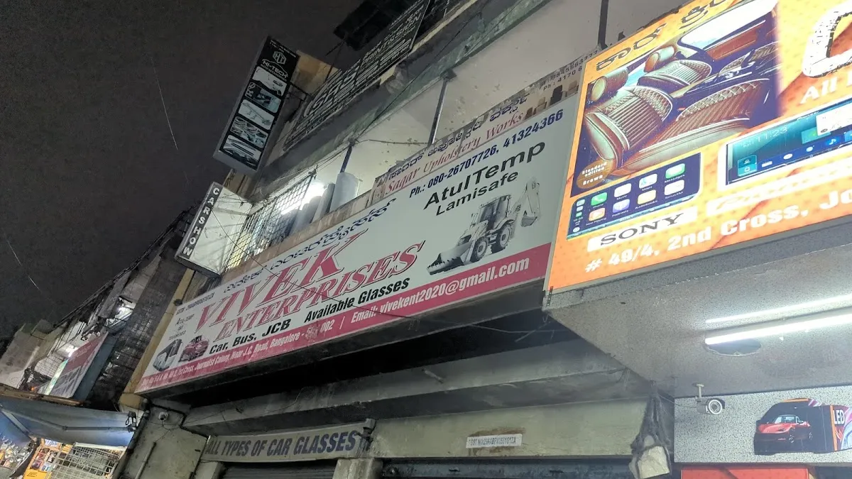 Vivek Enterprises — Glass & mirror shop on SP Road, Bangalore